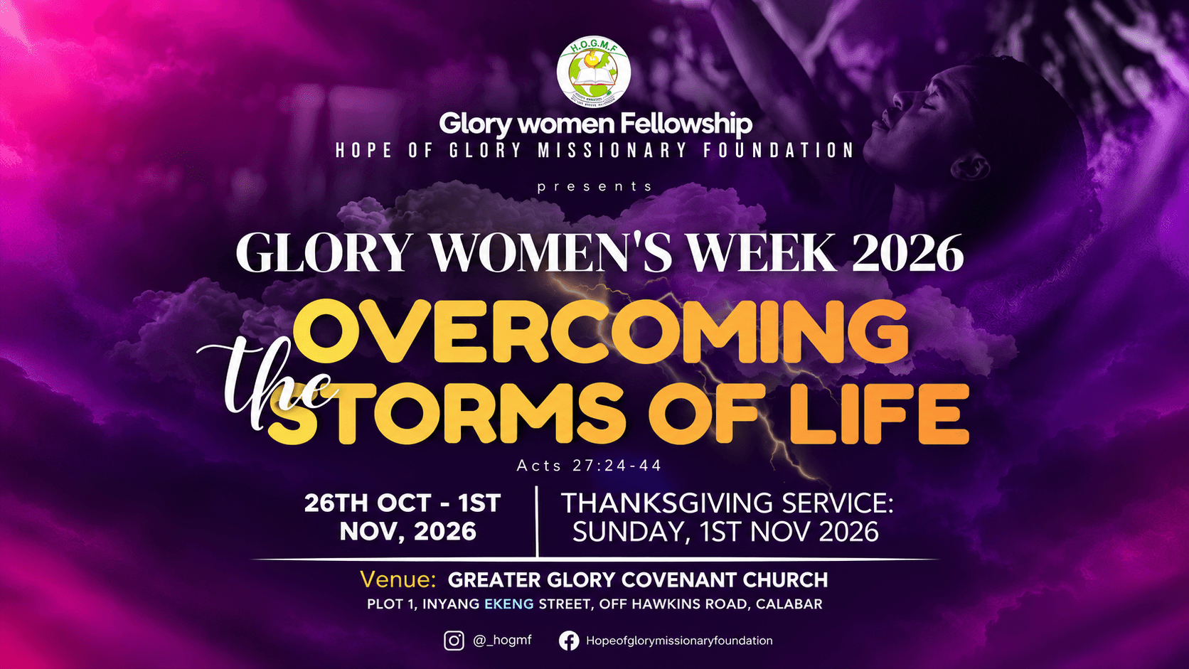 Women’s week flyer
